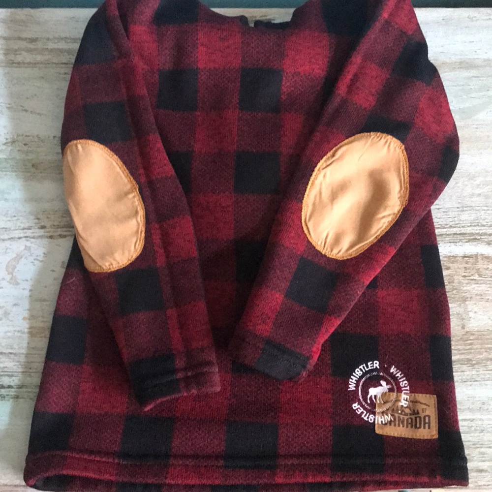 Boys flannel hoodie